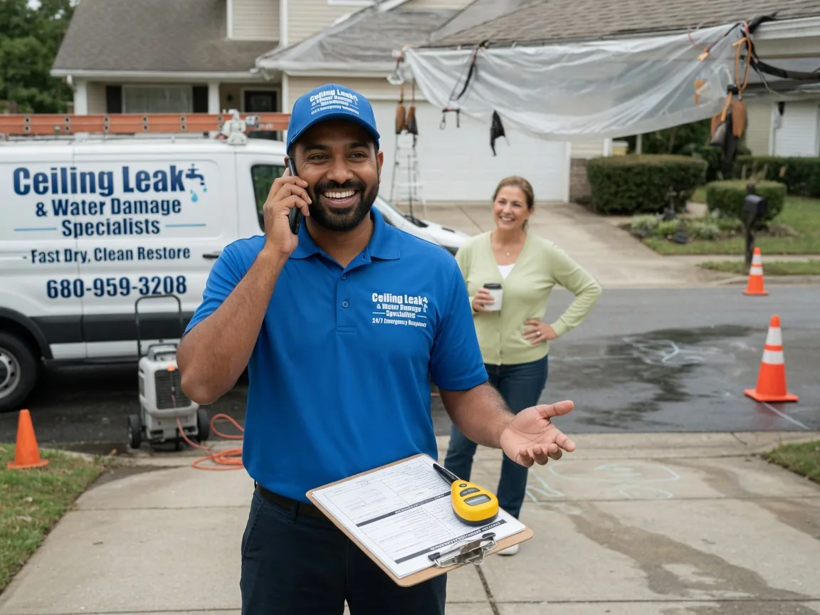 Ceiling Leak Cleanup Rutherford College, NC FAQs